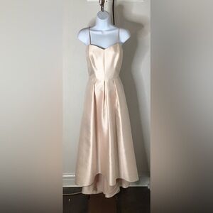 ALFRED SUNG Light Pink High Low Dress